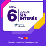 Cuotas Sin Interés con VISA y Mastercard de todos los bancos